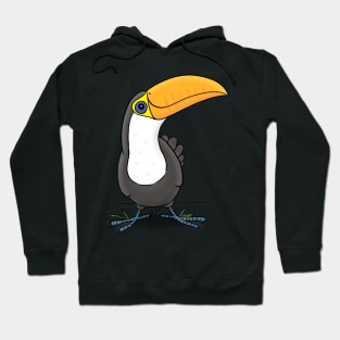 Cute baby toucan tropical bird cartoon Hoodie